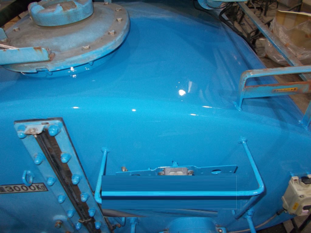 モリタエコノス製モリタのバキュームタンク上部錆により腐食穴あき修理