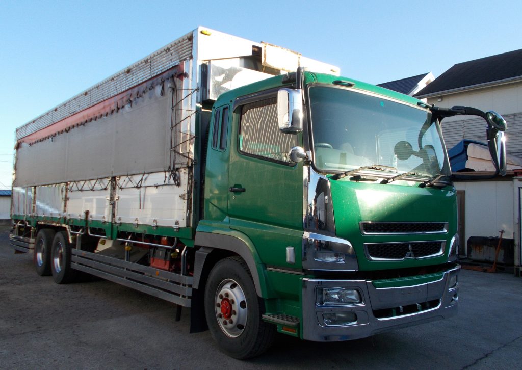 委託販売完売 大型 家畜運搬車 中古車 ヤマダボディ製 ウィング車 FUSO BDG-FU54JZ 平成19年式12月登録