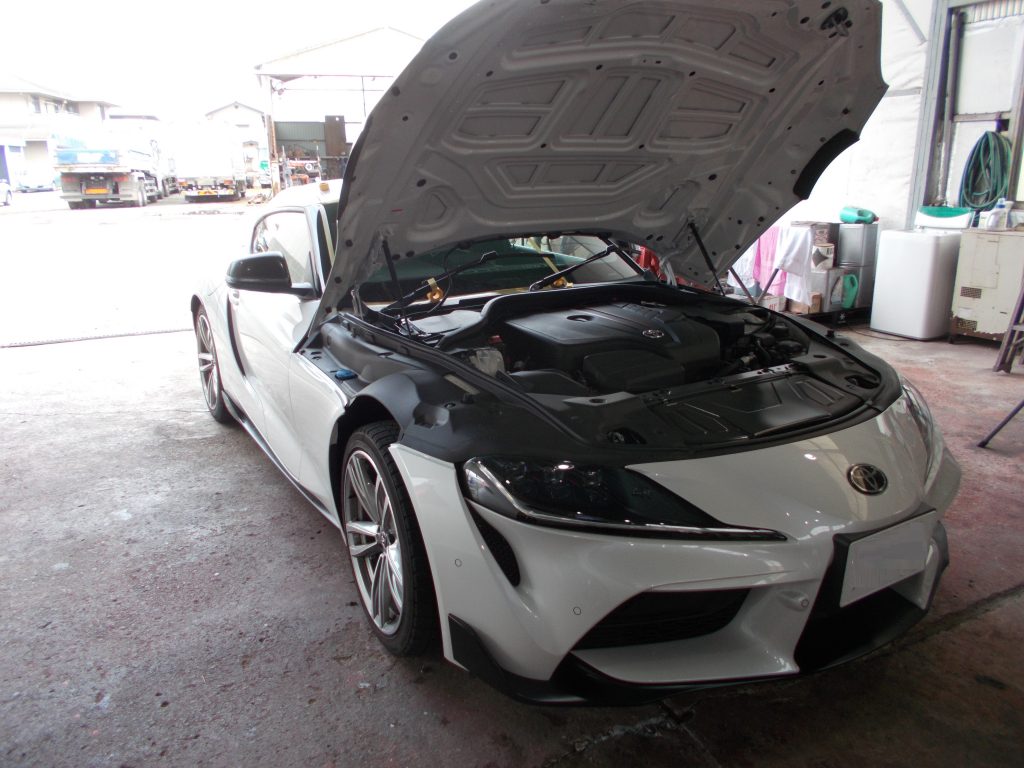 フロントガラスコーティング実績 スープラ トヨタ GRスープラ 令和3年