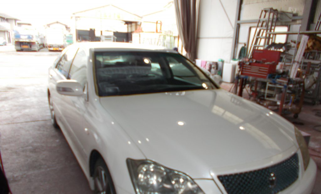 フロントガラスコーティング実績 クラウン トヨタ ゼロクラウン