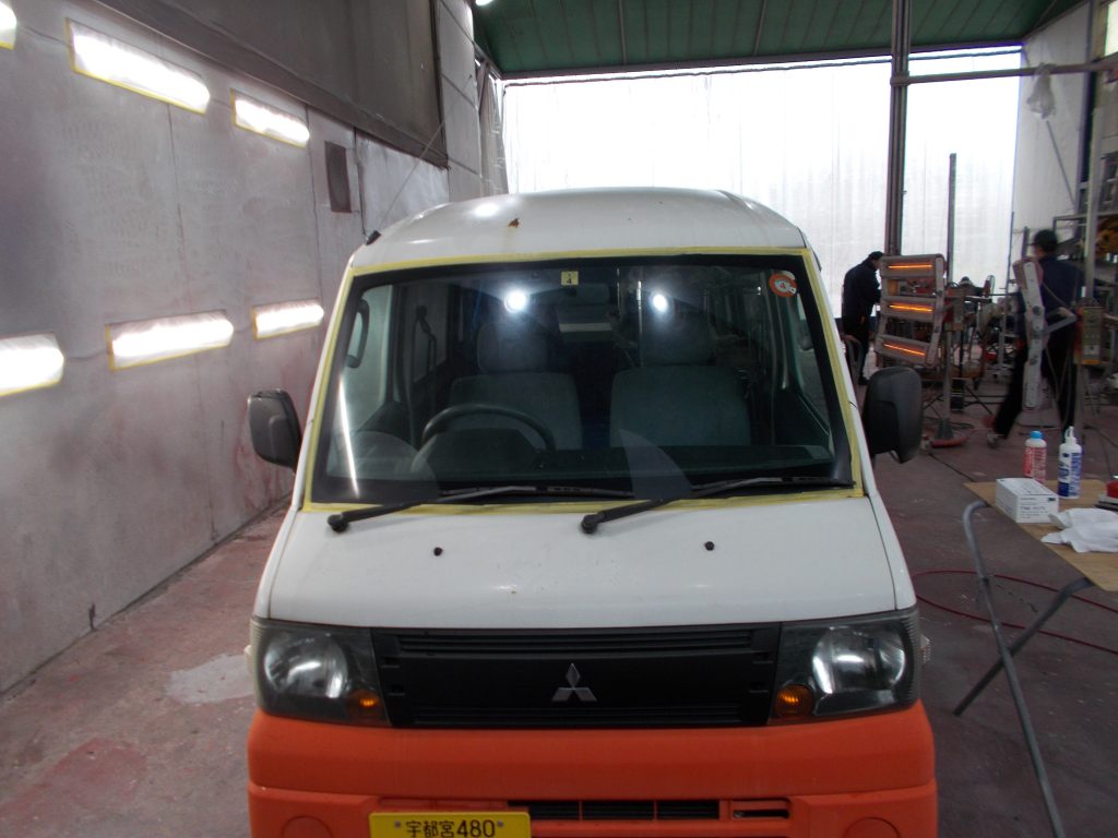フロントガラスコーティング実績 ミニキャブバン 三菱 GBD-U61V 平成20年